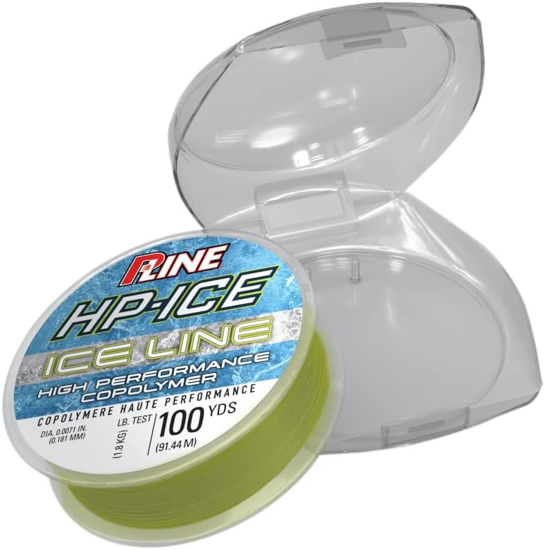 P-Line HP-ICE Premium Copolymer Ice Fishing Line Fluorescent Green 100 Yard Spool, PIFG-4 - Image 2